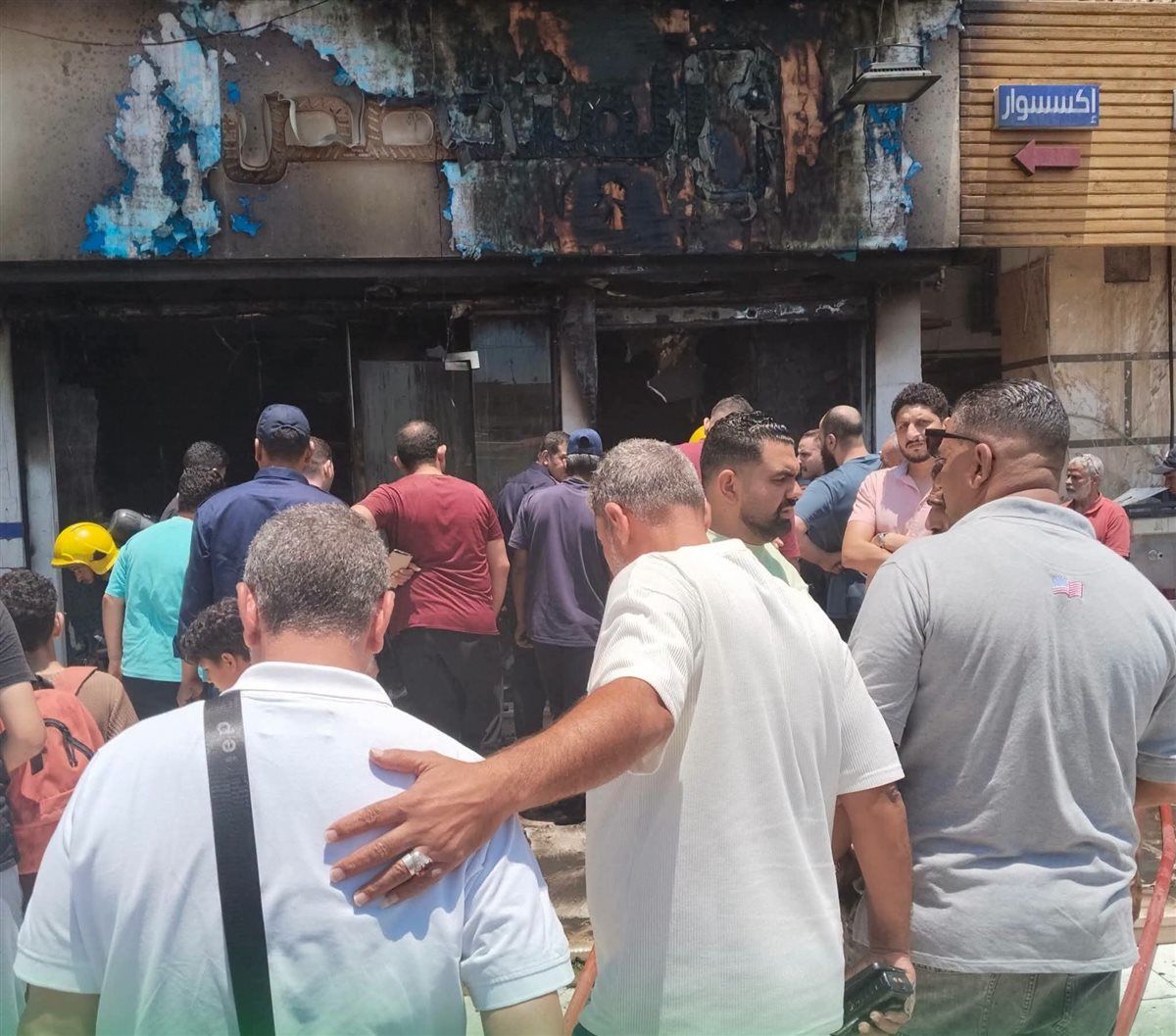 جانب من السيطرة على الحادث، فيتو