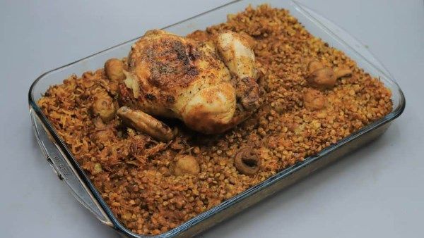 الفريك بالفراخ