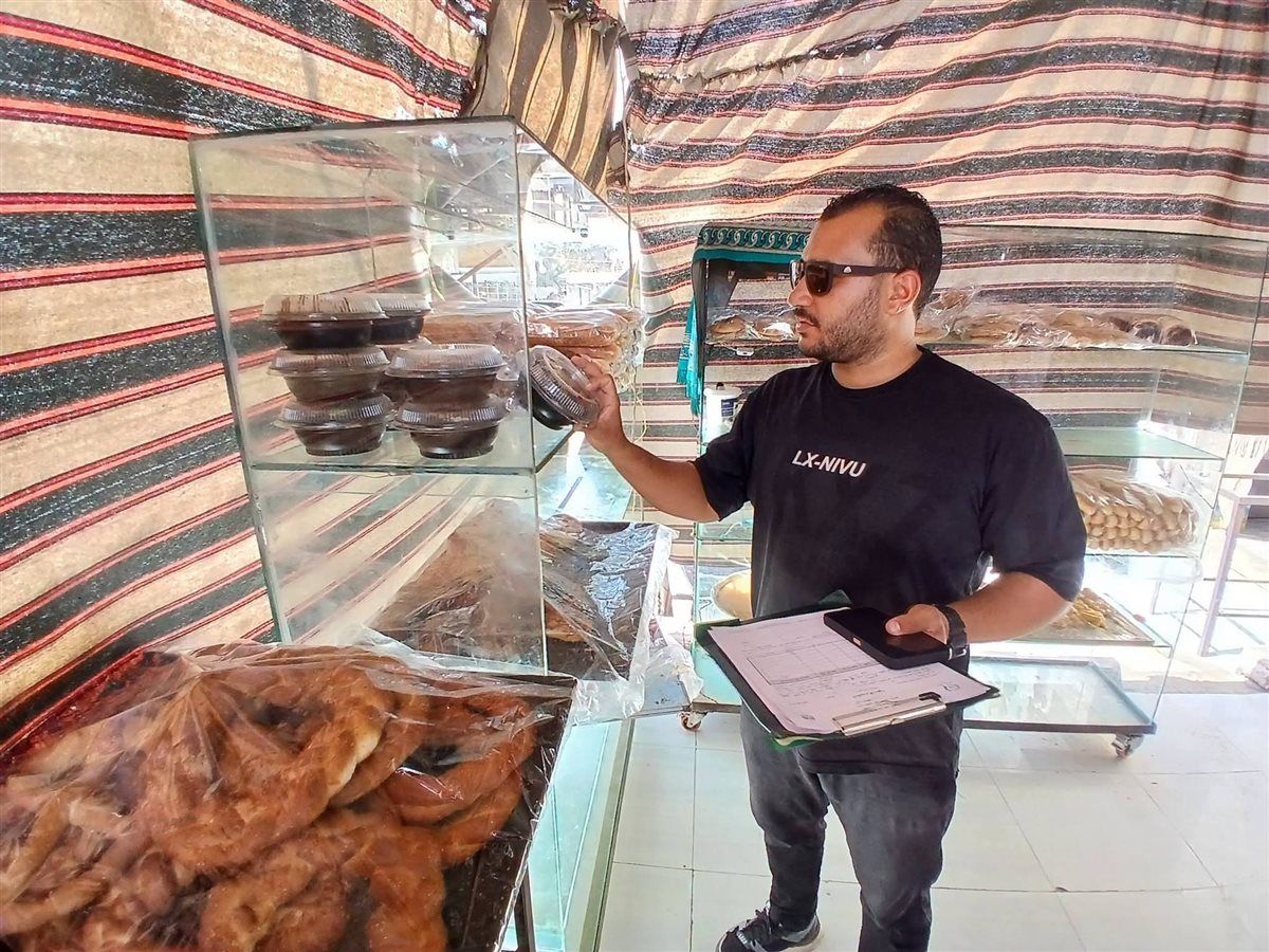 حملة مكبرة على الأسواق والمخابز بالخارجة في الوادي الجديد 