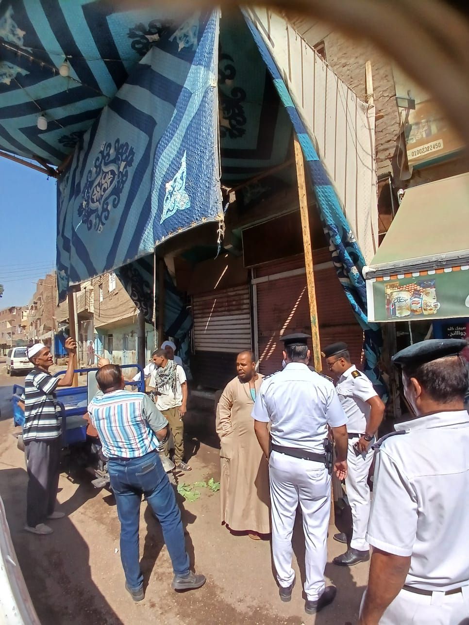 تحرير 8 محاضر إزالة للإشغالات والتعديات بالزينية في الأقصر