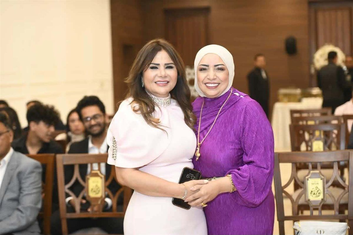 الفنانة صابرين تحتفل بعقد قران ابنها، فيتو