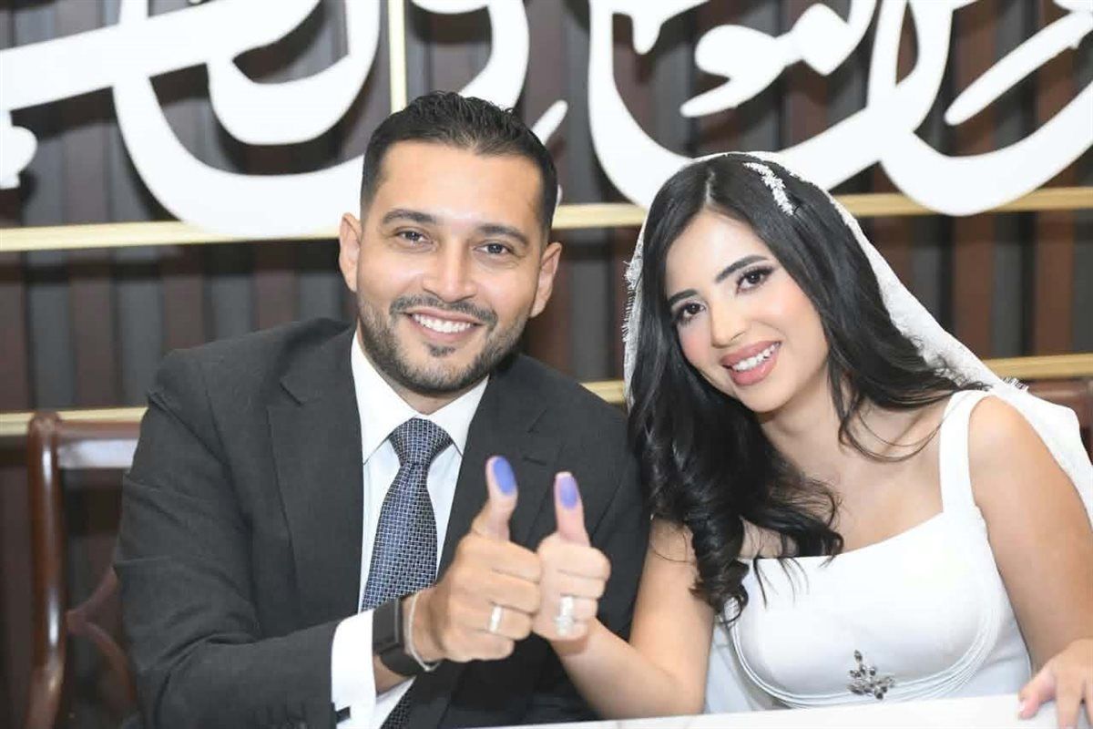 عقد قران نجل الفنانة صابرين، فيتو