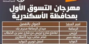 انطلاق "مهرجان التسوق الأول" لجهاز مستقبل مصر لتوفير السلع بأسعار مخفضة بالإسكندرية