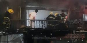 أول صور لحريق كافيهات ومطاعم أسفل عقار بدار السلام و4 سيارات إطفاء تمنع الكارثة (صور)