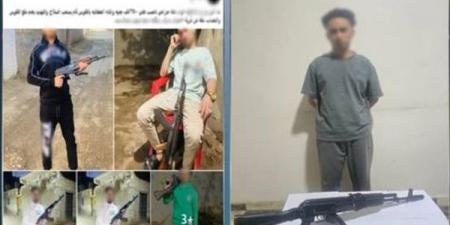ضبط عامل بحوزته سلاح ناري لقيامه بممارسة أعمال البلطجة بسوهاج