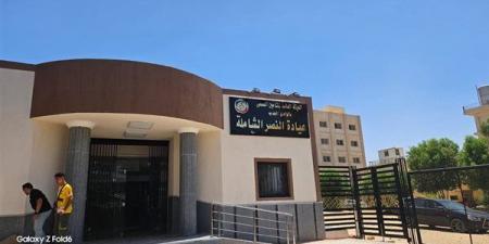 إنجاز 100% بمشروع العيادات الخارجية للتأمين الصحي بالخارجة في الوادي الجديد