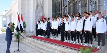 كلمة السيسي لـ المنتخب الوطني لكرة القدم (فيديو)
