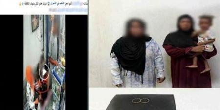 كاميرا المراقبة تفضح حيلة سيدتين لسرقة محل ذهب في أسوان