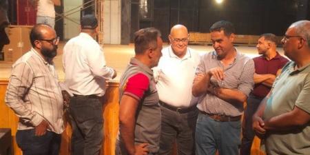 رئيس البيت الفني للمسرح يواصل متابعة أعمال تطوير مسرح مصر استعدادا لافتتاحه قريبا