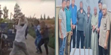 مشاجرة بالعصي في البحيرة بسبب خلاف على قطعة أرض زراعية والأمن يضبط المتهمين