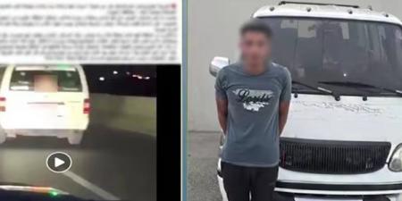 مطاردة على الطريق الدولي، سائق يلاحق ميكروباص هاربا والداخلية تكشف المفاجأة