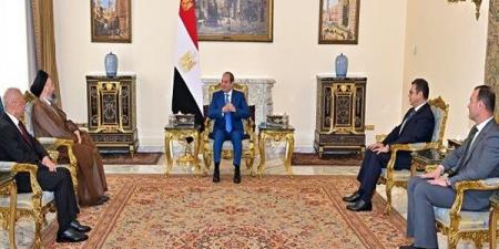 تفاصيل لقاء السيسي وعمار الحكيم بحضور رئيس المخابرات العامة (صور)