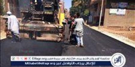 محافظ سوهاج..بدء أعمال رصف طريق الشوش