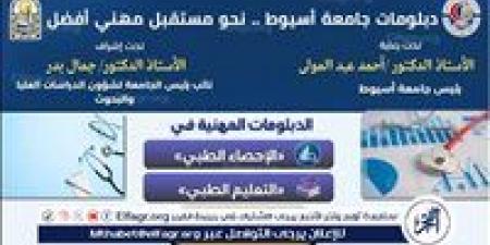 جامعة أسيوط تستعرض دبلومين مهنيين في الإحصاء الطبي والتعليم الطبي بكلية الطب