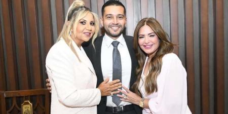 أول صور من حفل عقد قران نجل الفنانة صابرين