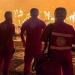 الهلال الأحمر يتحرك لمساندة المصابين في حريق مصنع كرتون بالعبور