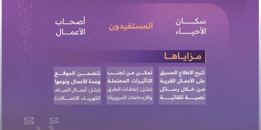 مركز مشاريع البنية التحتية يطلق خدمة «إشعارات بدء الأعمال»