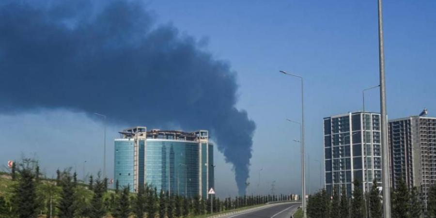 حريق بمستودع شركة بريطانية في كردستان جرّاء هجوم بمسيّرات