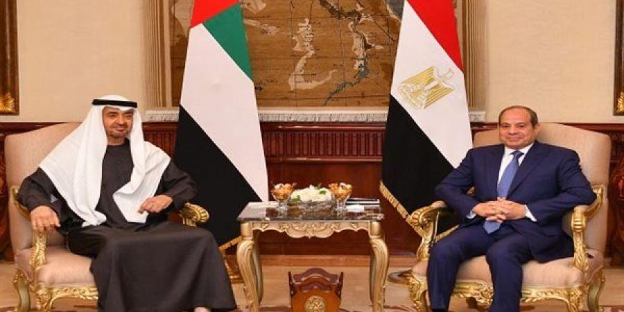 السيسي يستقبل رئيس الإمارات بقصر الاتحادية (فيديو)