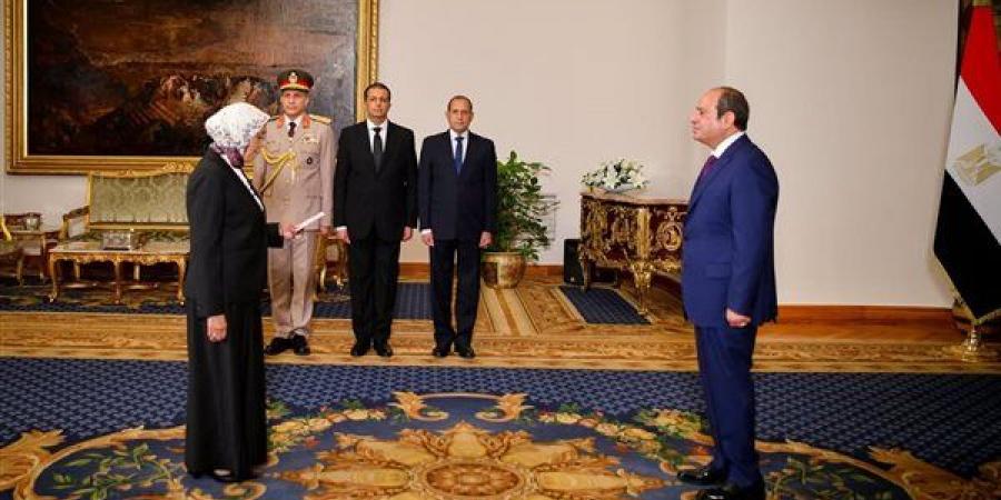 9 صور ترصد أداء رؤساء الهيئات القضائية الجدد اليمين أمام السيسي وتكريم السابقين