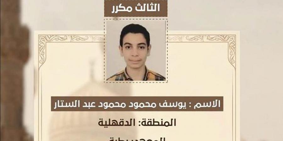 رحلة كفاح بعد رحيل الأب، يوسف يحصد المركز الثالث مكرر علمي علوم بالثانوية الأزهرية ويحلم بالطب